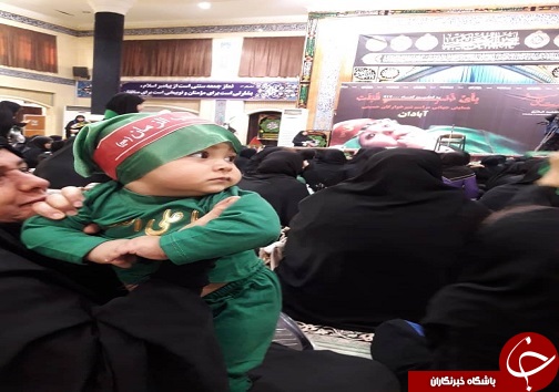همنوایی مادران آبادانی به یاد کودک شش ماهه دشت کربلا