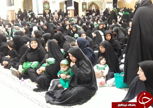 همنوایی مادران آبادانی به یاد کودک شش ماهه دشت کربلا
