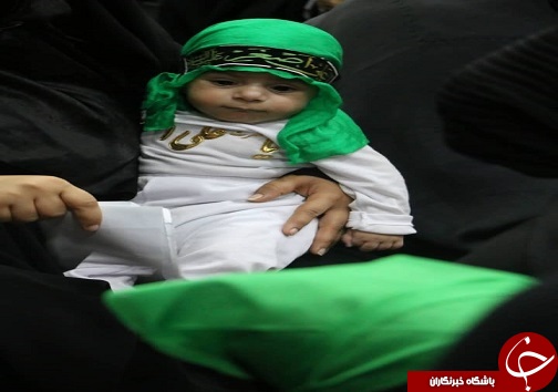 همنوایی مادران آبادانی به یاد کودک شش ماهه دشت کربلا