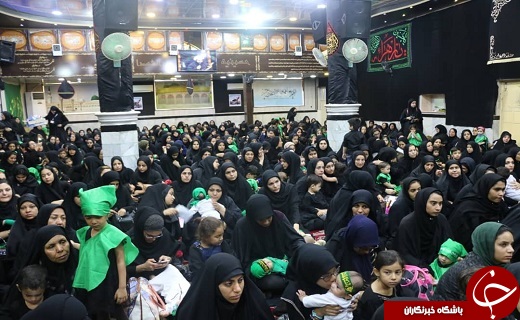 همنوایی مادران آبادانی به یاد کودک شش ماهه دشت کربلا