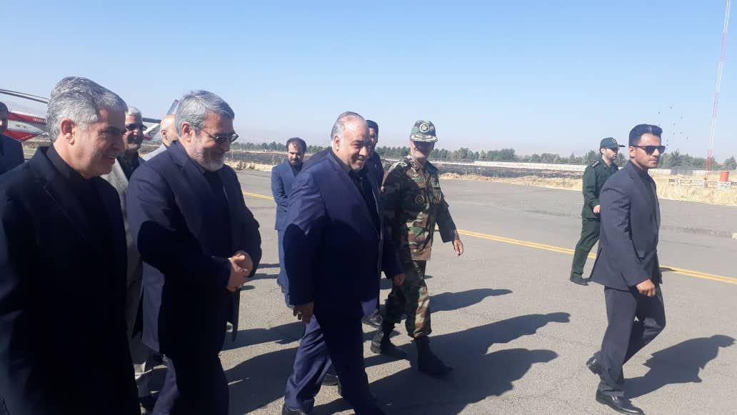 وزیر کشور وارد کرمانشاه شد