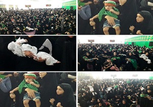 طنین انداز شدن نوای لبیک یا حسین شیرخوارگان در سراسر لرستان