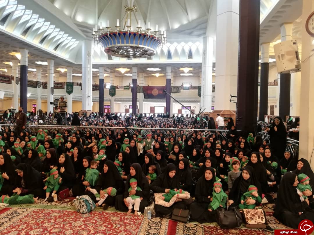 لالایی مادران به یاد ناله&zwnj;های رباب در همایش شیرخوارگان حسینی