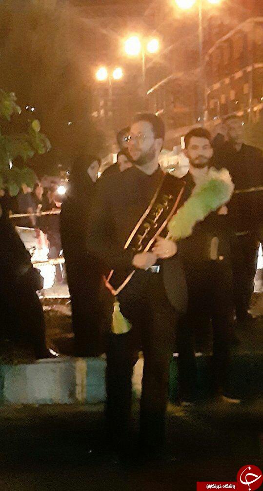 داور مشهور عصرجدید در لباس خادمی هیئت میثاق با شهدا +عکس