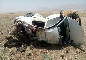 یک کشته و ۲ مصدوم براثر واژگونی خودرو در بروجرد