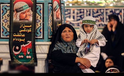 مراسم شیرخوارگان حسینی در بجنود+تصاویر