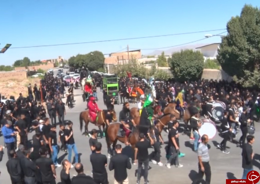 حرکت کاروان نمادین کربلا در زرندیه