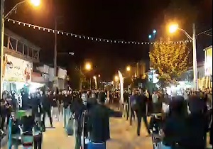 برپایی دسته‌های عزاداری و زنجیرزنی در «نوکنده» + فیلم
