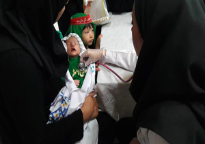 ارائه خدمات تخصصی سلامت به بیش از یک هزار نفر در همایش شیرخوارگان حسینی