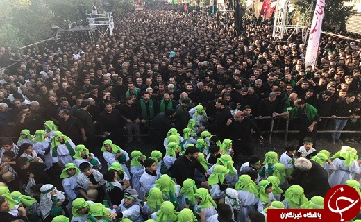 اجتماع بزرگ عاشورائیان در حسینیه ایران+ تصاویر
