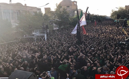 اجتماع بزرگ عاشورائیان در حسینیه ایران+ تصاویر