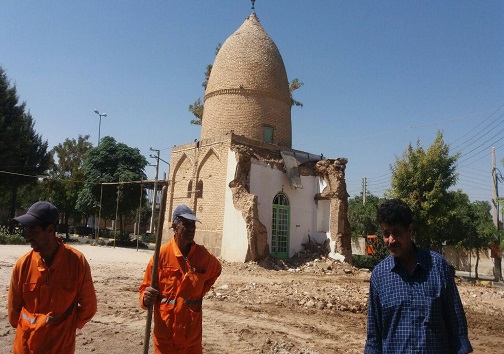 هیچ آسیبی به بنای اصلی بقعه امامزاده، ولی ضیاآباد وارد نشده است