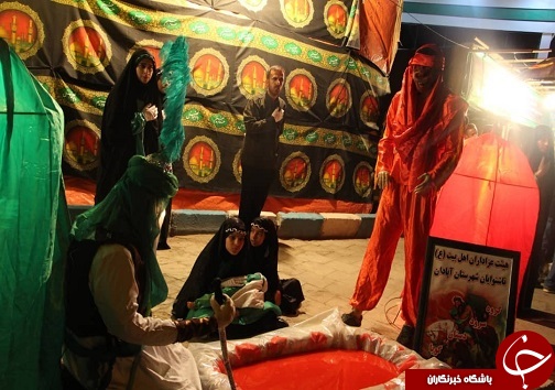 برپایی مراسم عزاداری همراه با تعزیه بدست معلولان ناشنوا