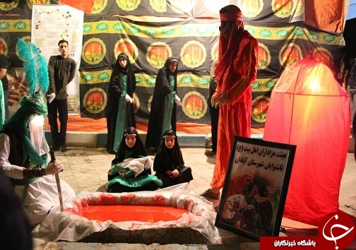 برپایی مراسم عزاداری همراه با تعزیه بدست معلولان ناشنوا