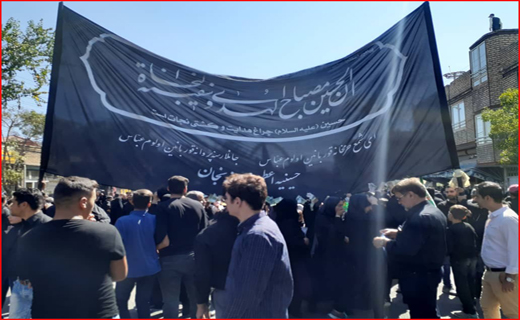 نمایش شور و شعور حسینی در یوم العباس زنجان/ آغاز حرکت دسته عزاداری حسینیه اعظم زنجان