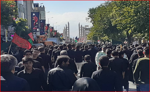نمایش شور و شعور حسینی در یوم العباس زنجان/ آغاز حرکت دسته عزاداری حسینیه اعظم زنجان