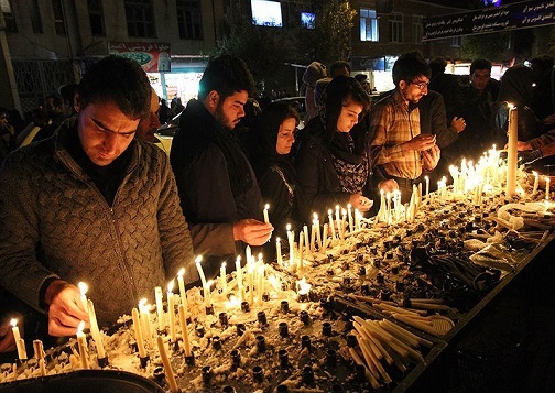 آئین &laquo;شام پایلاماق&raquo; یا شمع&zwnj;گردانی در اردبیل/روشن کردن ۴۱ شمع در ۴۱ مسجد اردبیل