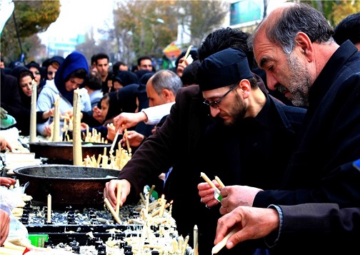آئین &laquo;شام پایلاماق&raquo; یا شمع&zwnj;گردانی در اردبیل/روشن کردن ۴۱ شمع در ۴۱ مسجد اردبیل