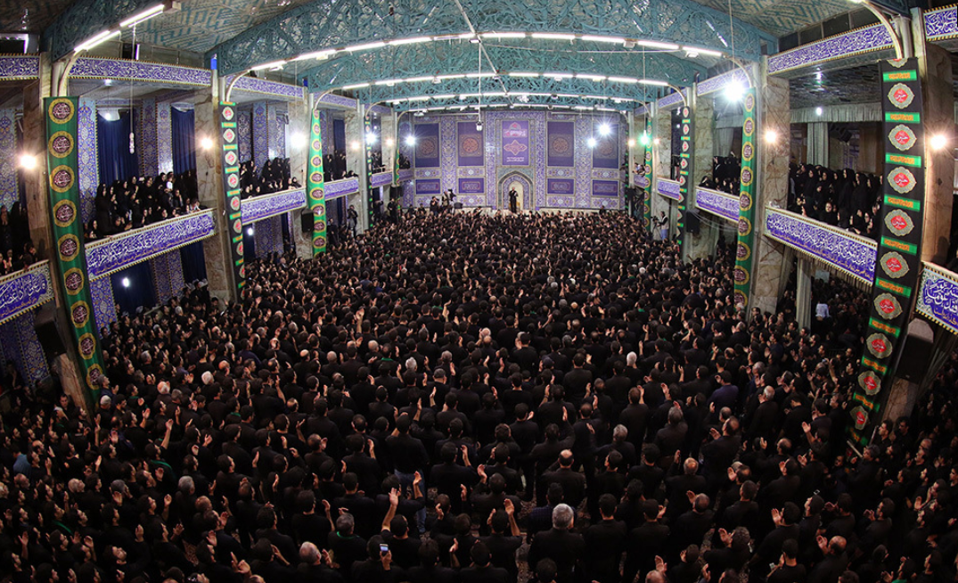 حسینیه ایران یکپارچه غرق در حرن و ماتم شد+ تصاویر