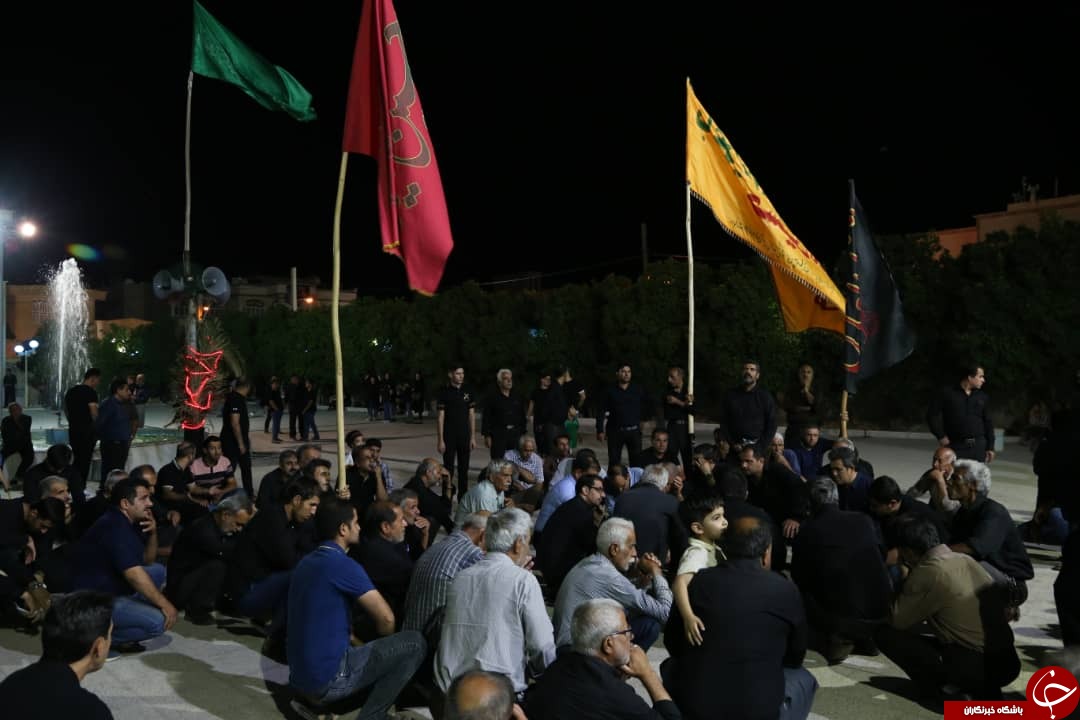 عزاداری شب تاسوعای حسینی در فارس/سلام بر علمدار کربلا + تصاویر