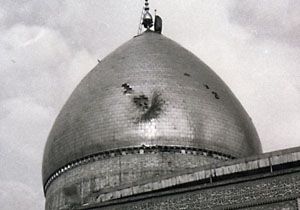پناه گرفتن مردم در حرم امام حسین (ع) از ترس صدام + فیلم