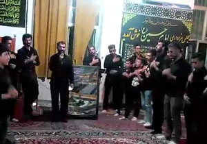 مراسم سوگواری امام حسین(ع) در روستای میرزاحصاری  + فیلم