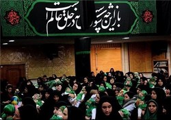 مراسم شیرخوارگان در حسینیه اعظم زنجان