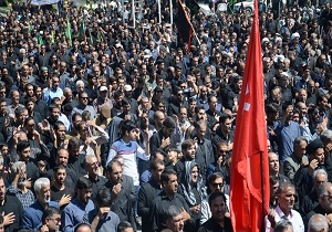 عزاداران حسینی  امروز در سوگ ساقی دشت کربلا