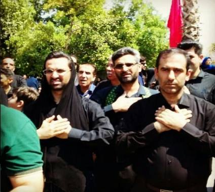 حضور آذری جهرمی در مراسم عزاداری سیدالشهدا
