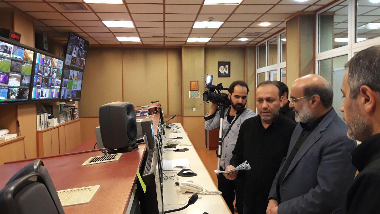 بازدید سرزده رئیس رسانه ملی از استودیوهای تلویزیونی ویژه برنامه های محرم