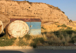 پاکسازی تپه باستانی باغ شایگان مهاباد