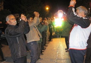 مراسم چاق چاقو در شهر سامان