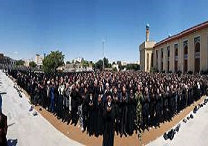 اقامه پر شکوه نماز ظهر عاشورا در آذربایجان شرقی