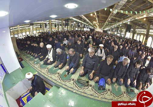 نماز ظهر عاشورا در بقاع متبرکه فارس اقامه شد + تصاویر