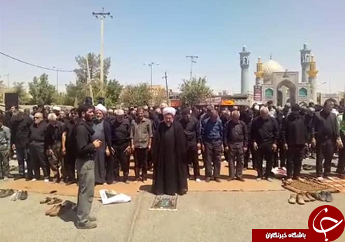 نماز ظهر عاشورا در بقاع متبرکه فارس اقامه شد + تصاویر