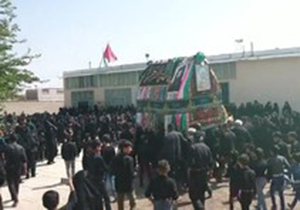 آیین عاشورایی نخل گردانی در شهر بهمن