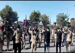 دسته‌های عزاداری روز شهادت سیدالشهدا (ع) در رومشکان + فیلم
