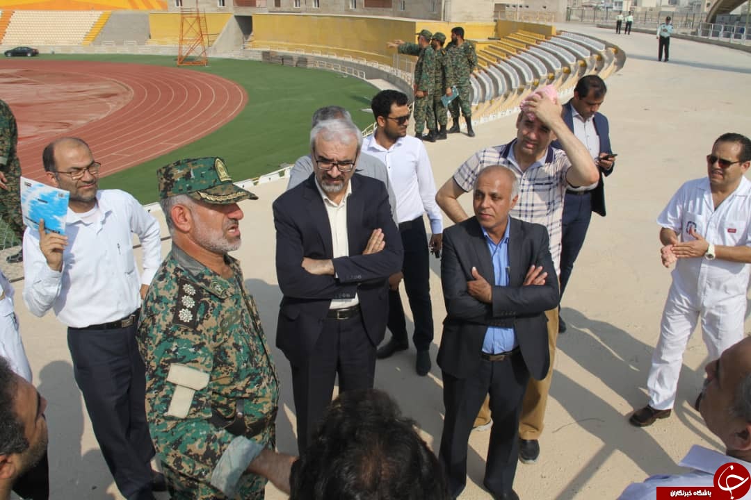 فرماندار بوشهر از ورزشگاه شهید نادر مهدوی بازدید کرد
