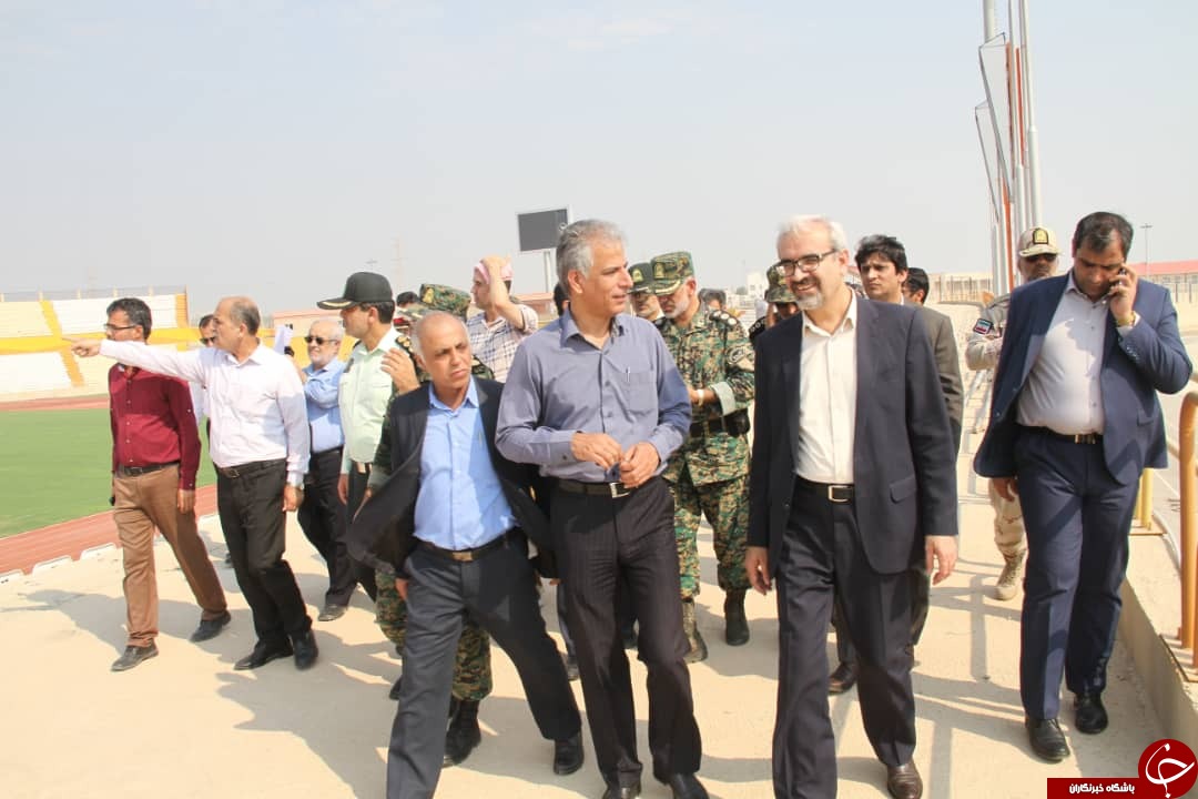 فرماندار بوشهر از ورزشگاه شهید نادر مهدوی بازدید کرد