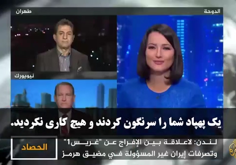 دفاع محکم مجری الجزیره از اقتدار نظامی ایران + صوت