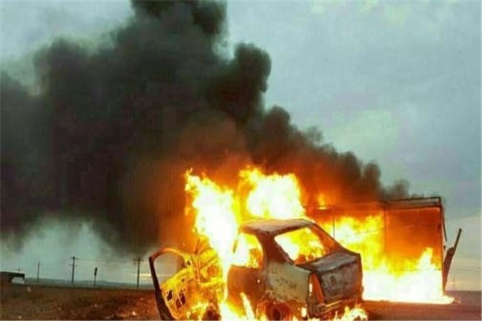 حادثه در کمربندی یاسوج/ ۳ نفر در آتش سوختند