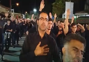 مراسم شام غریبان امام حسین (ع) در ماسال + فیلم