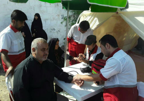 خدمات هلال احمر گلستان به یکهزار نفر در عاشورای حسینی