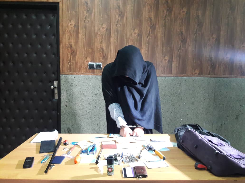 پوشیدن لباس زنانه برای سرقت از خانه زن جوان تهرانی