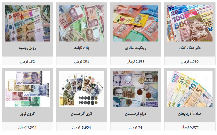 جزئیات نرخ ارز در ۹۸/۶/۲۱/ یورو ۱۲ هزار و ۶۸۹ تومان
