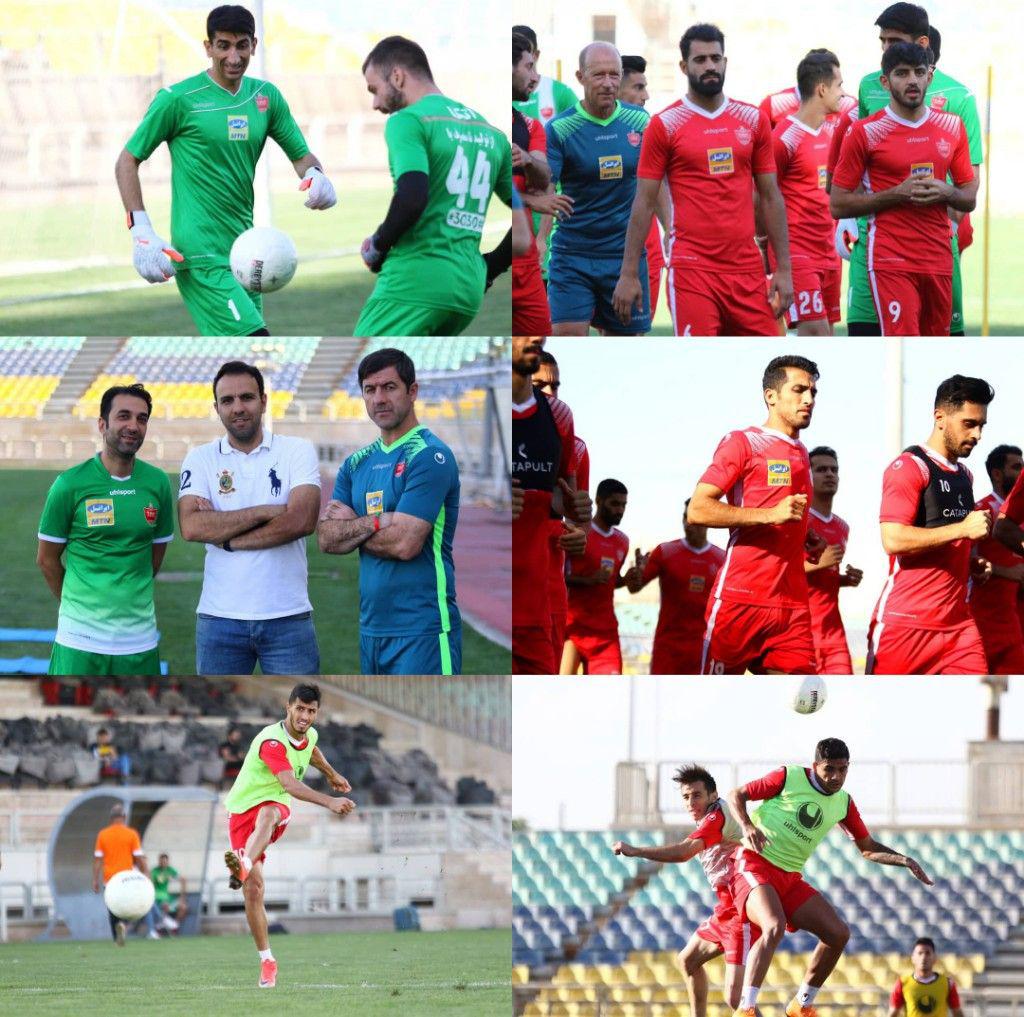 حضور ملی پوشان در تمرین پرسپولیس/ سرخپوشان به کار‌های هجومی پرداختند