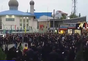مراسم عزاداری روز سوم شهادت امام حسین (ع) در ماسال + فیلم