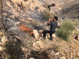 مهار آتش سوزی در کوه دراک
