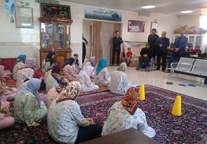 برگزاری مسابقه ورزشی ویژه توانخواهان ذهنی دختر نایین