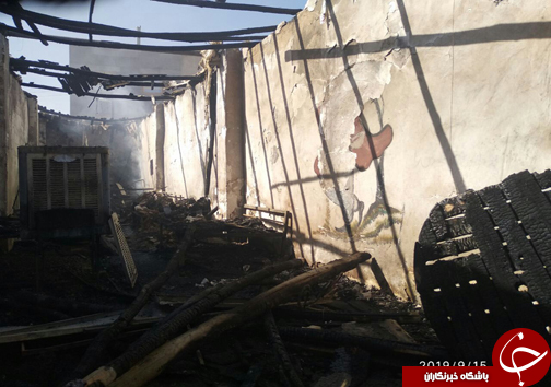 آتش سوزی در سفره خانه سنتی در زاهدان / این حادثه تلفات جانی نداشت+ عکس